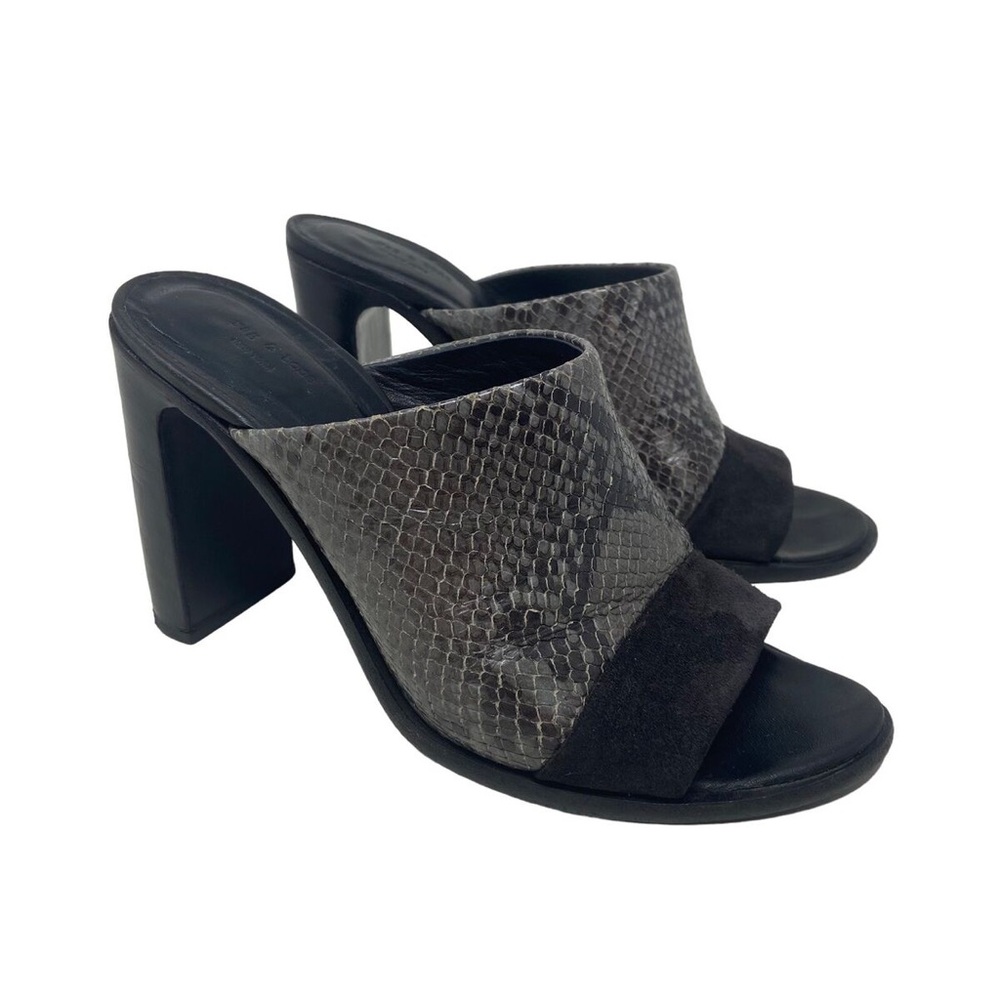 Rag & Bone Tristan Snake-Effect Leather Mules - image 2